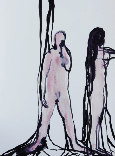 No title, 2022, 76x56 cm, watercolors on paper