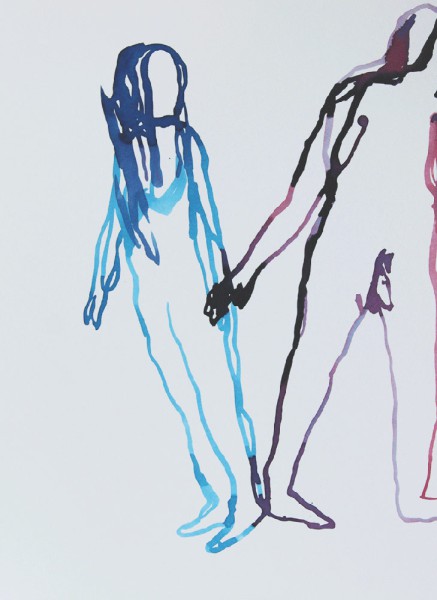 Sensuality, 38,50x28 cm, ink and watercolor on paper, 2022