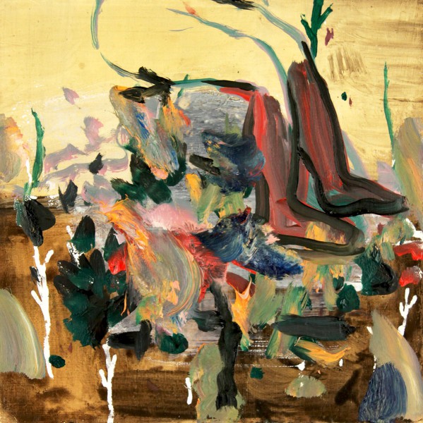 En attendant,2021, 20x20 cm, l'huile sur bois