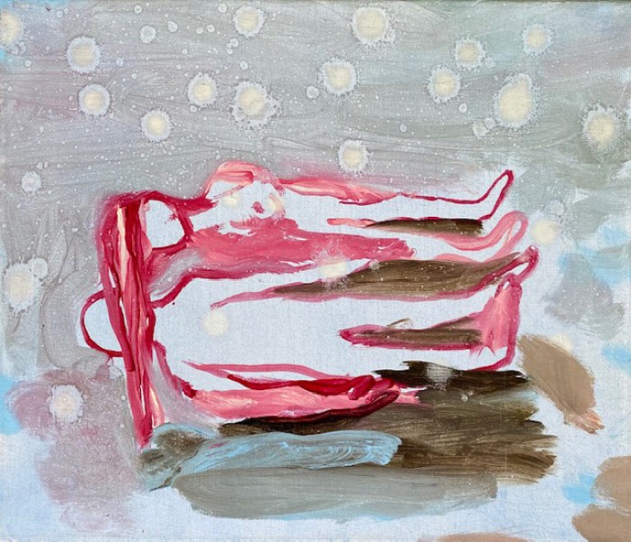 Something is happen there, 2022, 30x40, oil on canvas